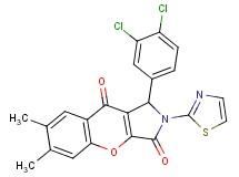 1-(3,4-dichlorophenyl)-6,7-dimethyl-2-(1,3-thiazol-2-yl)-1,2-dihydrochromeno[2,3-c]pyrrole-3,9-dione