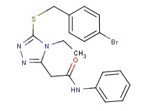 2-{5-[(4-bromobenzyl)thio]-4-ethyl-4H-1,2,4-triazol-3-yl}-N-phenylacetamide