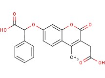 {[3-(carboxymethyl)-4-methyl-2-oxo-2H-chromen-7-yl]oxy}(phenyl)acetic acid