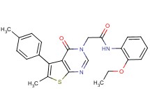 N-(2-ethoxyphenyl)-2-[6-methyl-5-(4-methylphenyl)-4-oxothieno[2,3-d]pyrimidin-3(4H)-yl]acetamide