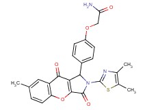 2-{4-[2-(4,5-dimethyl-1,3-thiazol-2-yl)-7-methyl-3,9-dioxo-1,2,3,9-tetrahydrochromeno[2,3-c]pyrrol-1-yl]phenoxy}acetamide