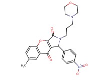 7-methyl-2-[3-(4-morpholinyl)propyl]-1-(4-nitrophenyl)-1,2-dihydrochromeno[2,3-c]pyrrole-3,9-dione