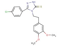 5-(4-chlorophenyl)-4-[2-(3,4-dimethoxyphenyl)ethyl]-2,4-dihydro-3H-1,2,4-triazole-3-thione