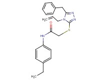 2-[(4-allyl-5-benzyl-4H-1,2,4-triazol-3-yl)thio]-N-(4-ethylphenyl)acetamide