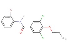 N-(2-bromophenyl)-3,5-dichloro-4-propoxybenzamide