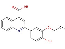 2-(3-ethoxy-4-hydroxyphenyl)-4-quinolinecarboxylic acid