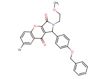 1-[4-(benzyloxy)phenyl]-7-bromo-2-(2-methoxyethyl)-1,2-dihydrochromeno[2,3-c]pyrrole-3,9-dione