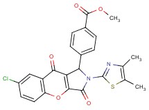methyl 4-[7-chloro-2-(4,5-dimethyl-1,3-thiazol-2-yl)-3,9-dioxo-1,2,3,9-tetrahydrochromeno[2,3-c]pyrrol-1-yl]benzoate
