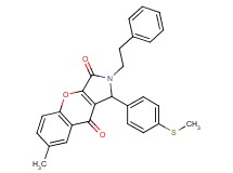 7-methyl-1-[4-(methylthio)phenyl]-2-(2-phenylethyl)-1,2-dihydrochromeno[2,3-c]pyrrole-3,9-dione