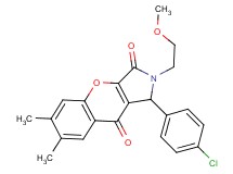 1-(4-chlorophenyl)-2-(2-methoxyethyl)-6,7-dimethyl-1,2-dihydrochromeno[2,3-c]pyrrole-3,9-dione