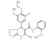 7-(3-bromo-4-ethoxy-5-methoxyphenyl)-N-(2-methoxyphenyl)-5-methyl-4,7-dihydrotetrazolo[1,5-a]pyrimidine-6-carboxamide
