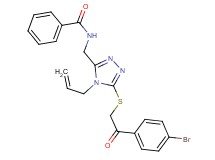 N-[(4-allyl-5-{[2-(4-bromophenyl)-2-oxoethyl]thio}-4H-1,2,4-triazol-3-yl)methyl]benzamide