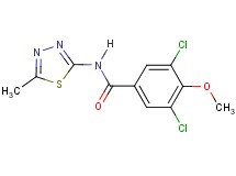 3,5-dichloro-4-methoxy-N-(5-methyl-1,3,4-thiadiazol-2-yl)benzamide