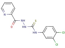 N-(3,4-dichlorophenyl)-2-(2-pyridinylcarbonyl)hydrazinecarbothioamide