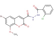 6-bromo-N'-(2-chlorobenzoyl)-8-methoxy-2-oxo-2H-chromene-3-carbohydrazide