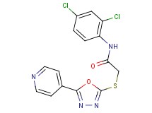 N-(2,4-dichlorophenyl)-2-{[5-(4-pyridinyl)-1,3,4-oxadiazol-2-yl]thio}acetamide