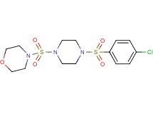 4-({4-[(4-chlorophenyl)sulfonyl]-1-piperazinyl}sulfonyl)morpholine