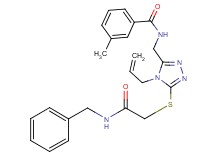 N-[(4-allyl-5-{[2-(benzylamino)-2-oxoethyl]thio}-4H-1,2,4-triazol-3-yl)methyl]-3-methylbenzamide