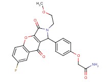 2-{4-[7-fluoro-2-(2-methoxyethyl)-3,9-dioxo-1,2,3,9-tetrahydrochromeno[2,3-c]pyrrol-1-yl]phenoxy}acetamide