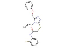 2-{[4-allyl-5-(phenoxymethyl)-4H-1,2,4-triazol-3-yl]thio}-N-(2-fluorophenyl)acetamide