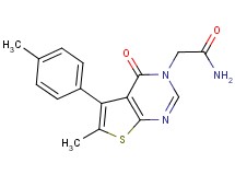 2-[6-methyl-5-(4-methylphenyl)-4-oxothieno[2,3-d]pyrimidin-3(4H)-yl]acetamide