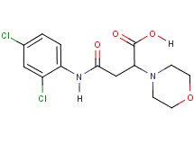 4-[(2,4-dichlorophenyl)amino]-2-(4-morpholinyl)-4-oxobutanoic acid