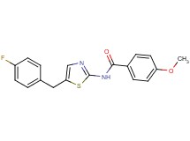 N-[5-(4-fluorobenzyl)-1,3-thiazol-2-yl]-4-methoxybenzamide