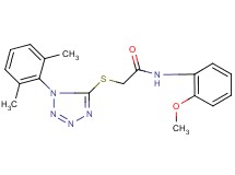2-{[1-(2,6-dimethylphenyl)-1H-tetrazol-5-yl]thio}-N-(2-methoxyphenyl)acetamide