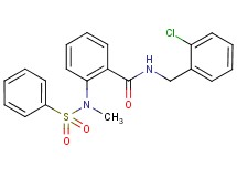 N-(2-chlorobenzyl)-2-[methyl(phenylsulfonyl)amino]benzamide
