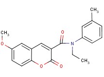 N-ethyl-6-methoxy-N-(3-methylphenyl)-2-oxo-2H-chromene-3-carboxamide