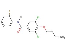 4-butoxy-3,5-dichloro-N-(2-fluorophenyl)benzamide