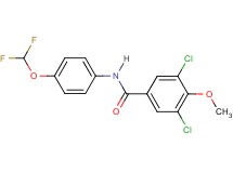 3,5-dichloro-N-[4-(difluoromethoxy)phenyl]-4-methoxybenzamide
