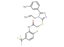 2-{[4-allyl-5-(3-methylphenyl)-4H-1,2,4-triazol-3-yl]thio}-N-[2-chloro-5-(trifluoromethyl)phenyl]acetamide