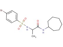 N~2~-[(4-bromophenyl)sulfonyl]-N~1~-cycloheptylalaninamide