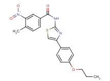 4-methyl-3-nitro-N-[4-(4-propoxyphenyl)-1,3-thiazol-2-yl]benzamide