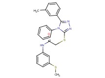 2-{[5-(3-methylphenyl)-4-phenyl-4H-1,2,4-triazol-3-yl]thio}-N-[3-(methylthio)phenyl]acetamide