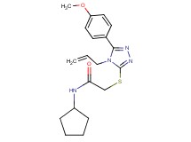 2-{[4-allyl-5-(4-methoxyphenyl)-4H-1,2,4-triazol-3-yl]thio}-N-cyclopentylacetamide