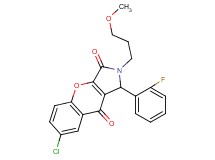 7-chloro-1-(2-fluorophenyl)-2-(3-methoxypropyl)-1,2-dihydrochromeno[2,3-c]pyrrole-3,9-dione
