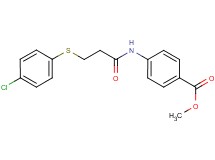 methyl 4-({3-[(4-chlorophenyl)thio]propanoyl}amino)benzoate