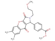 methyl 4-[2-(3-methoxypropyl)-6,7-dimethyl-3,9-dioxo-1,2,3,9-tetrahydrochromeno[2,3-c]pyrrol-1-yl]benzoate