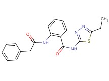 N-(5-ethyl-1,3,4-thiadiazol-2-yl)-2-[(phenylacetyl)amino]benzamide