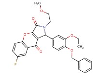 1-[4-(benzyloxy)-3-ethoxyphenyl]-7-fluoro-2-(2-methoxyethyl)-1,2-dihydrochromeno[2,3-c]pyrrole-3,9-dione