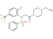 N-[2-chloro-5-(trifluoromethyl)phenyl]-N-[2-(4-ethyl-1-piperazinyl)-2-oxoethyl]benzenesulfonamide