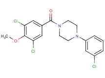 1-(3-chlorophenyl)-4-(3,5-dichloro-4-methoxybenzoyl)piperazine