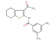 2-[(3,5-dimethylbenzoyl)amino]-4,5,6,7-tetrahydro-1-benzothiophene-3-carboxamide