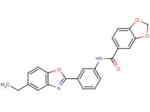N-[3-(5-ethyl-1,3-benzoxazol-2-yl)phenyl]-1,3-benzodioxole-5-carboxamide