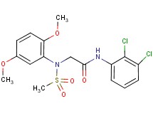 N~1~-(2,3-dichlorophenyl)-N~2~-(2,5-dimethoxyphenyl)-N~2~-(methylsulfonyl)glycinamide