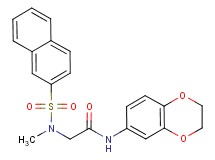 N~1~-(2,3-dihydro-1,4-benzodioxin-6-yl)-N~2~-methyl-N~2~-(2-naphthylsulfonyl)glycinamide