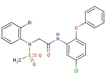 N~2~-(2-bromophenyl)-N~1~-(5-chloro-2-phenoxyphenyl)-N~2~-(methylsulfonyl)glycinamide