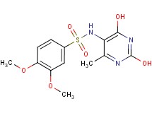N-(2,4-dihydroxy-6-methyl-5-pyrimidinyl)-3,4-dimethoxybenzenesulfonamide